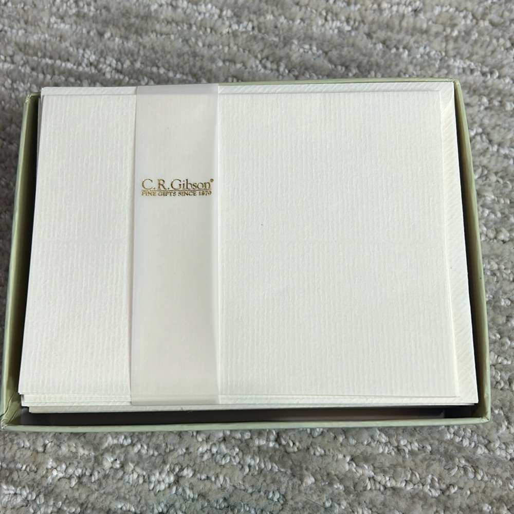 20 Vanilla Informal Notecards & Envelopes by CR Gibson